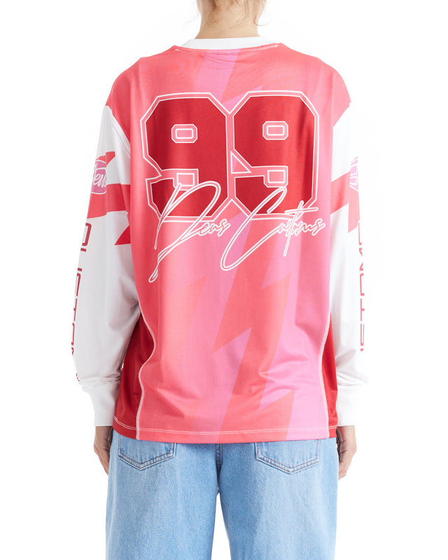 Thunder LS Moto Top - Cherry