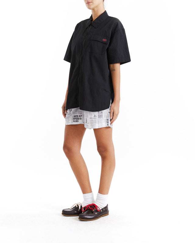 Paper Street Overshirt - Black Beauty