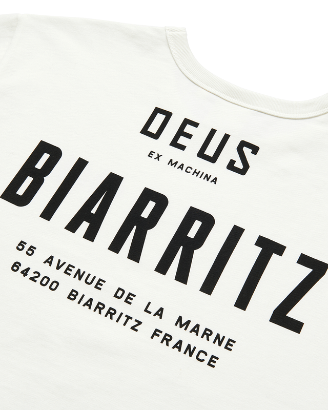 Biarritz Address Tee - Vintage White