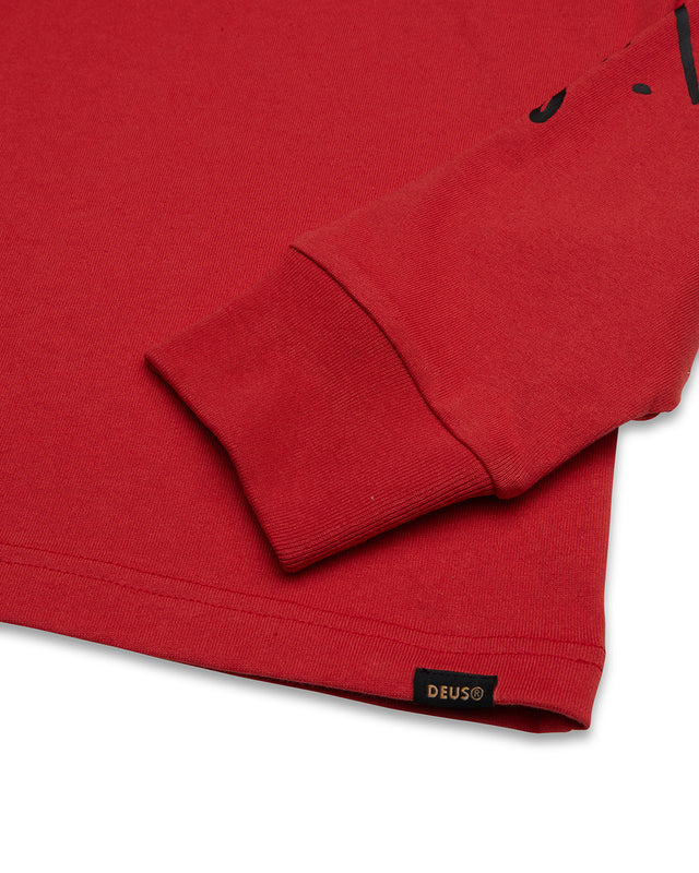 Way Off Ls Tee - Valiant Red