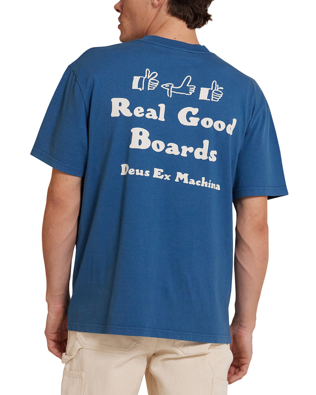 Real Good Tee - Moroccan Blue