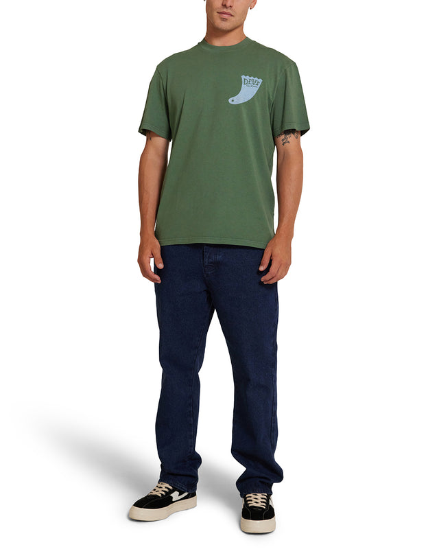 Single Fin Tee - Hillside Green