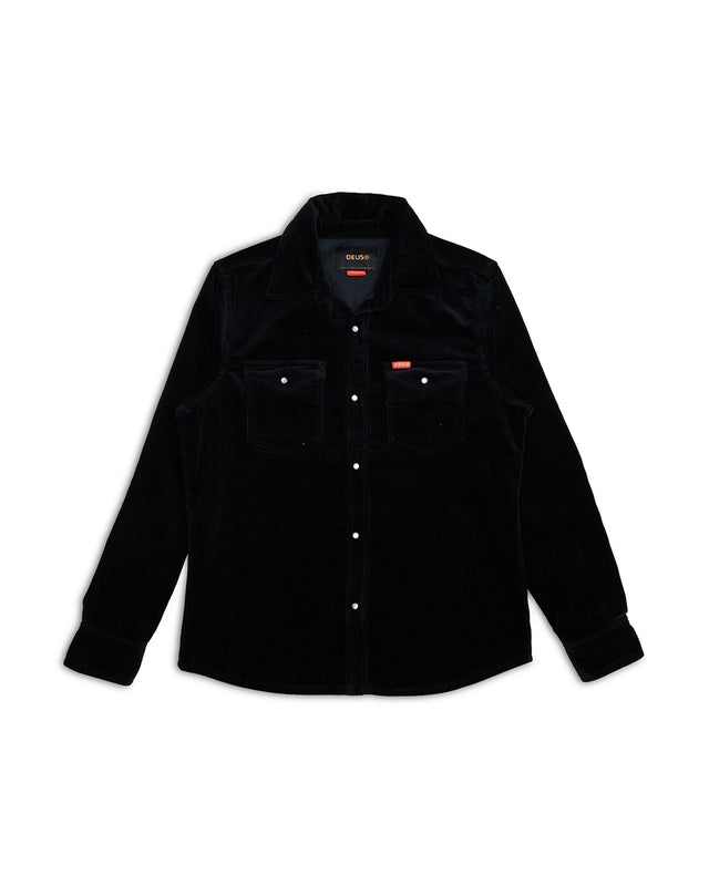 Western Cord Shirt - Black