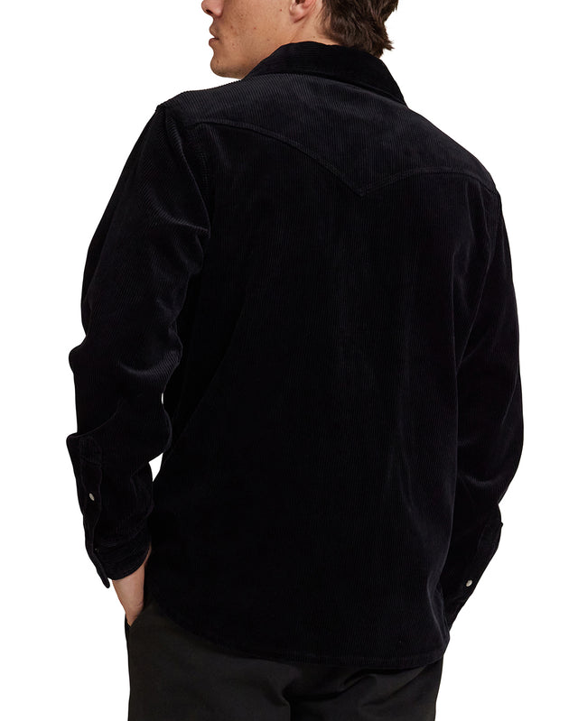 Western Cord Shirt - Black