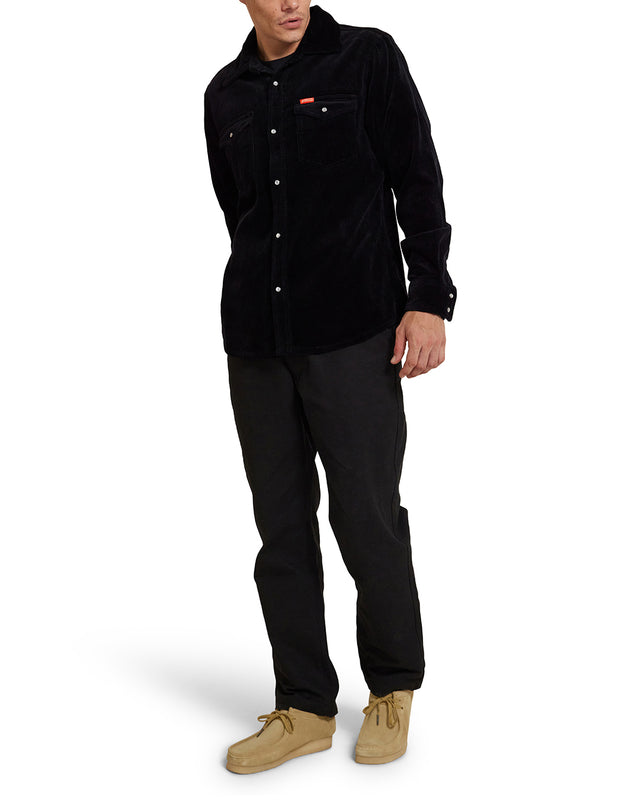 Western Cord Shirt - Black