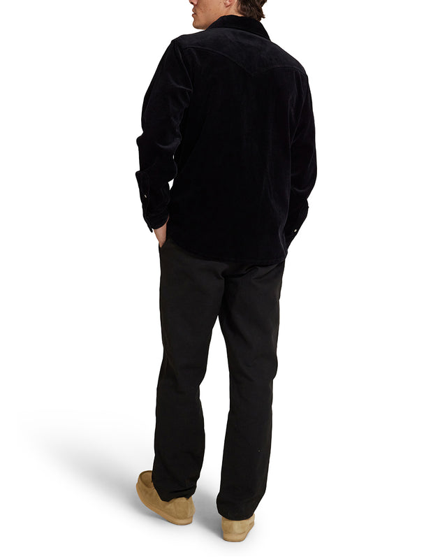 Western Cord Shirt - Black