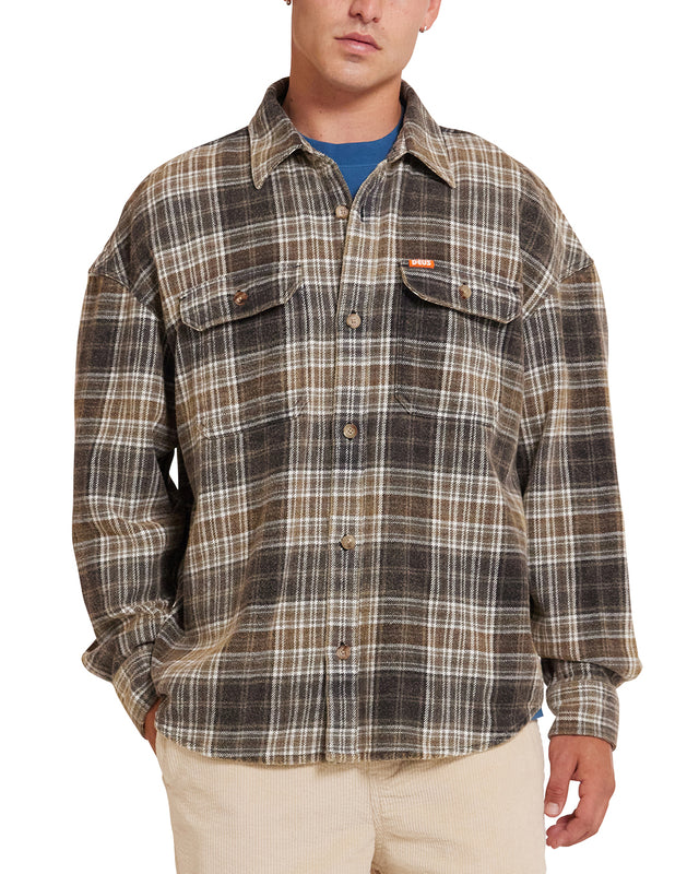 Vacay Check Shirt - Grey Check