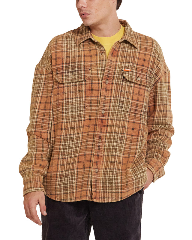 Vacay Check Shirt - Orange Check