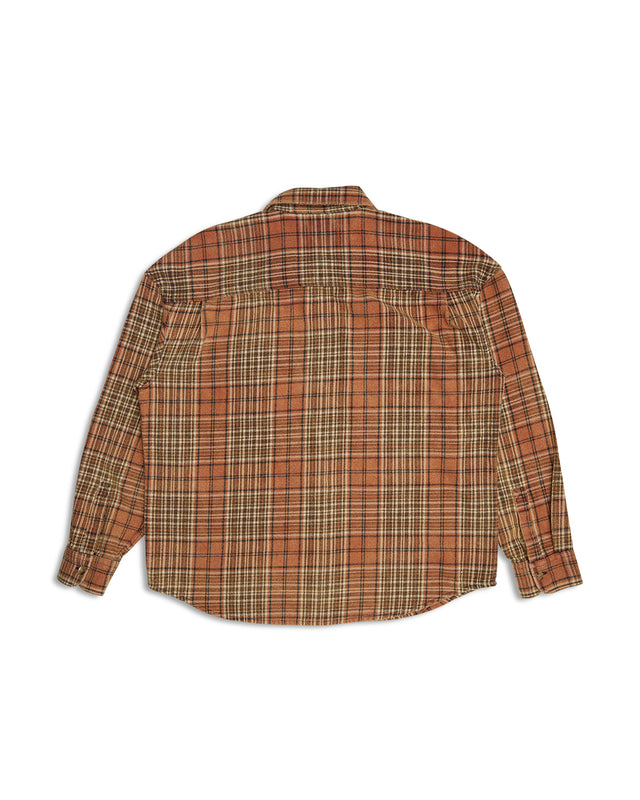 Vacay Check Shirt - Orange Check