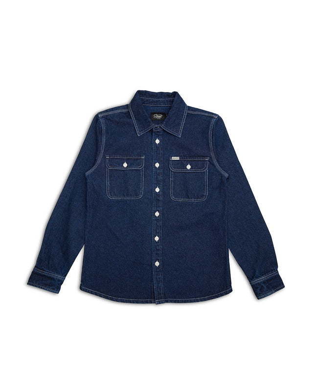 Vacay  Denim Shirt - Blue Indigo