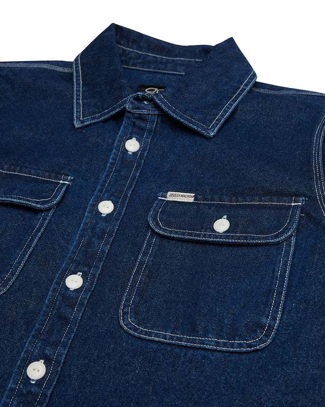 Vacay  Denim Shirt - Blue Indigo