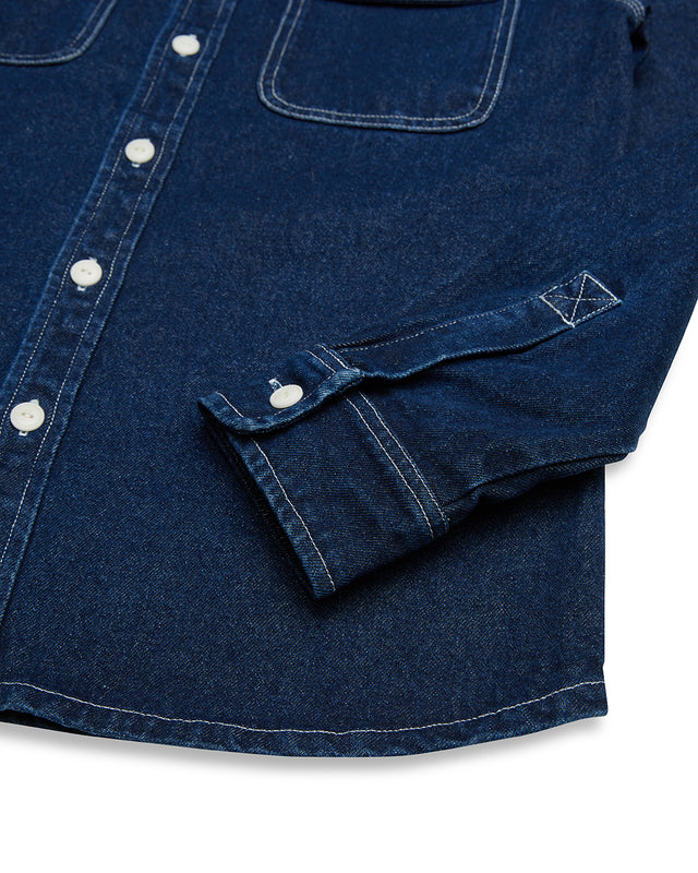 Vacay  Denim Shirt - Blue Indigo