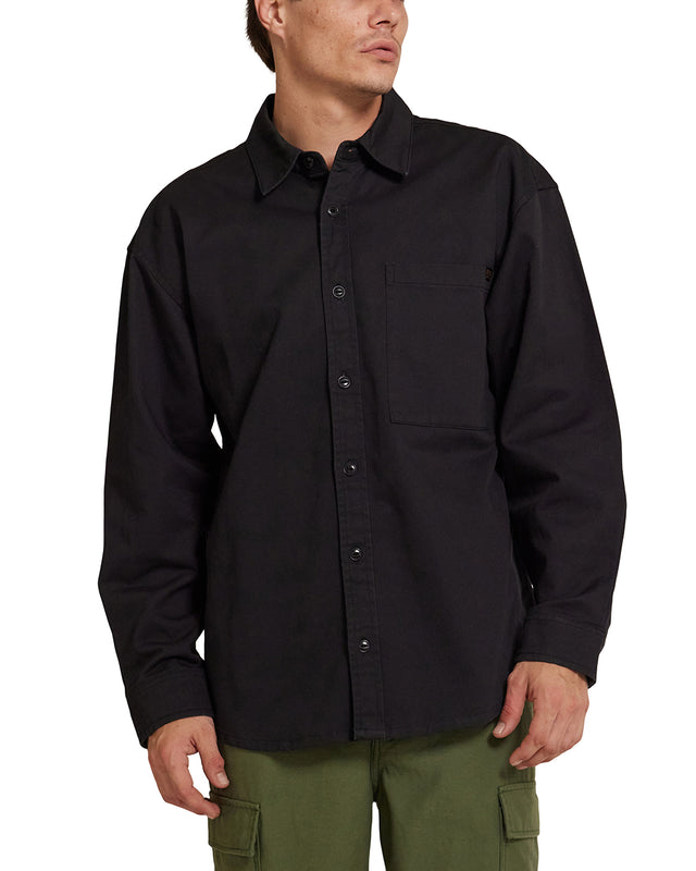 Frizell Twill Shirt - Anthracite