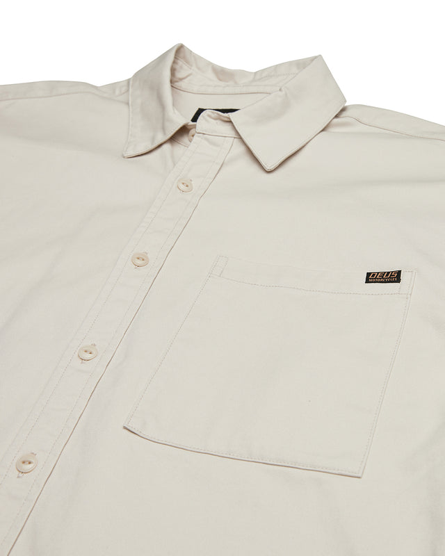 Frizell Twill Shirt - Dirty White