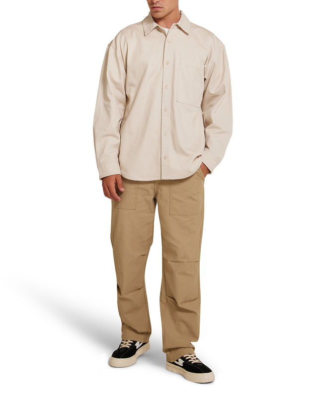 Frizell Twill Shirt - Dirty White