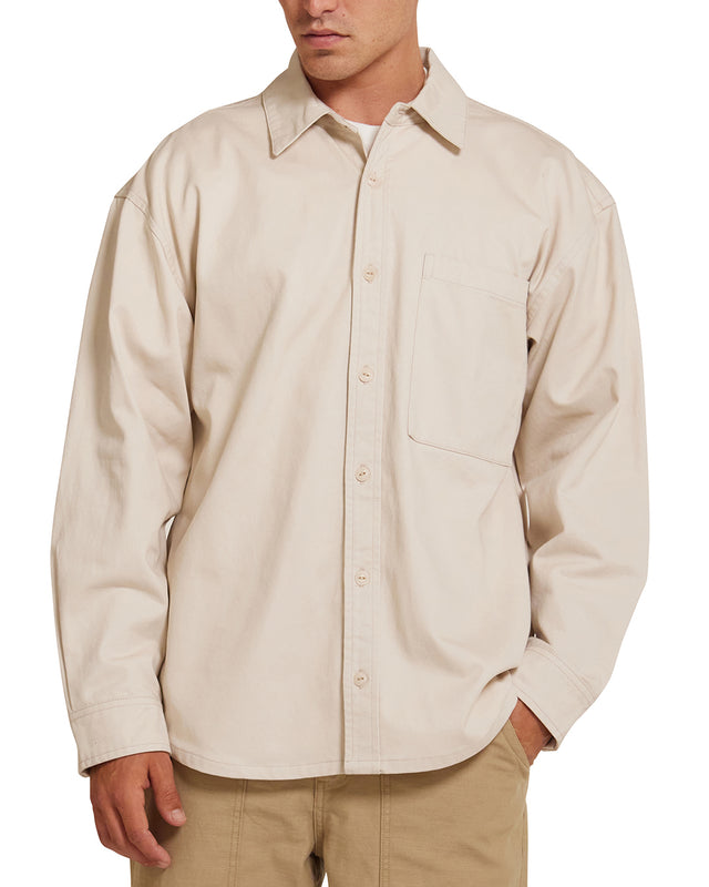 Frizell Twill Shirt - Dirty White