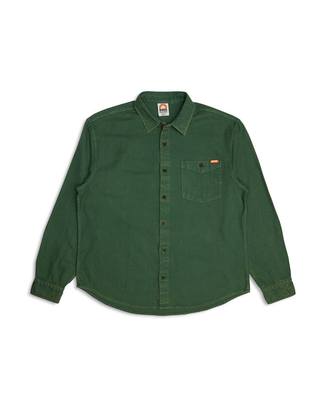 Keon Flannel Shirt - Hillside Green