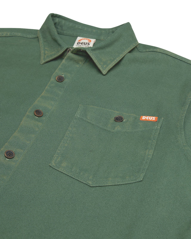 Keon Flannel Shirt - Hillside Green