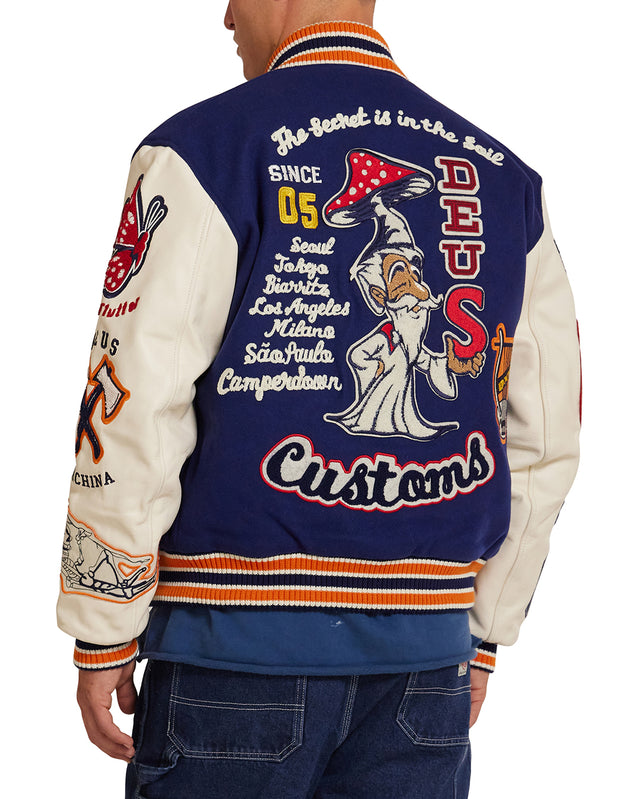 Amanita Varsity Jacket - Patriot Blue