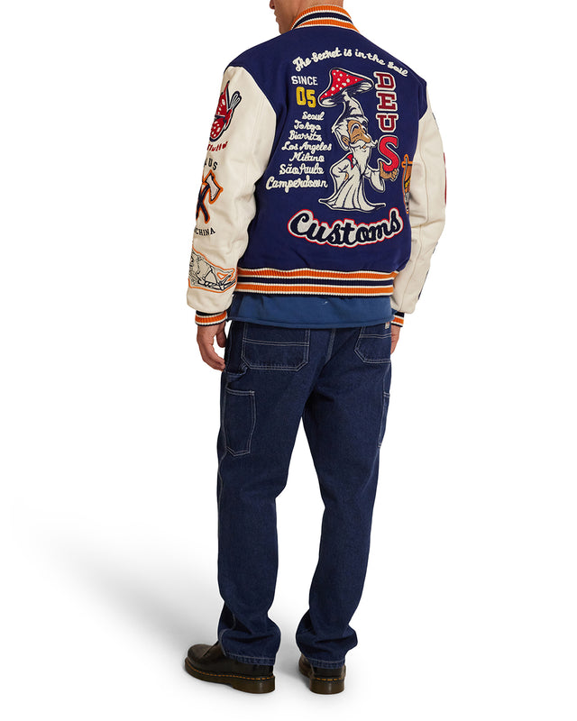 Amanita Varsity Jacket - Patriot Blue