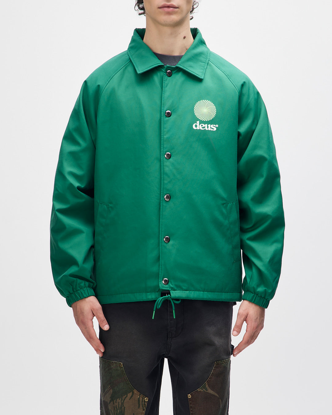 Jackets | Deus Ex Machina | Strata Coach Jacket - Verdant Green