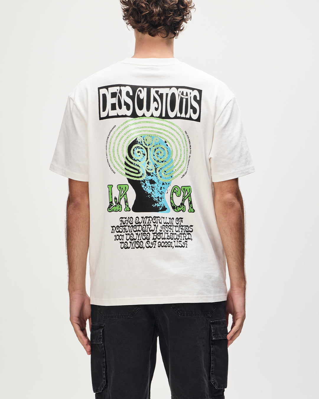 モーガン　 labyrinth white t-shirt Tees | Deus Ex Machina | Labyrinth Tee - Vintage White – Deus Ex