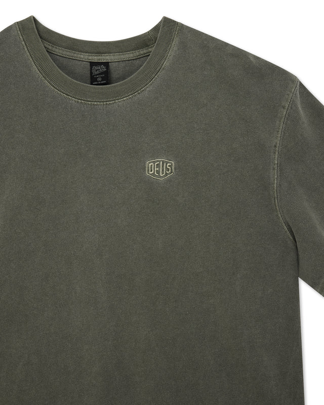Shield Garment Dyed Tee - Cypress Green
