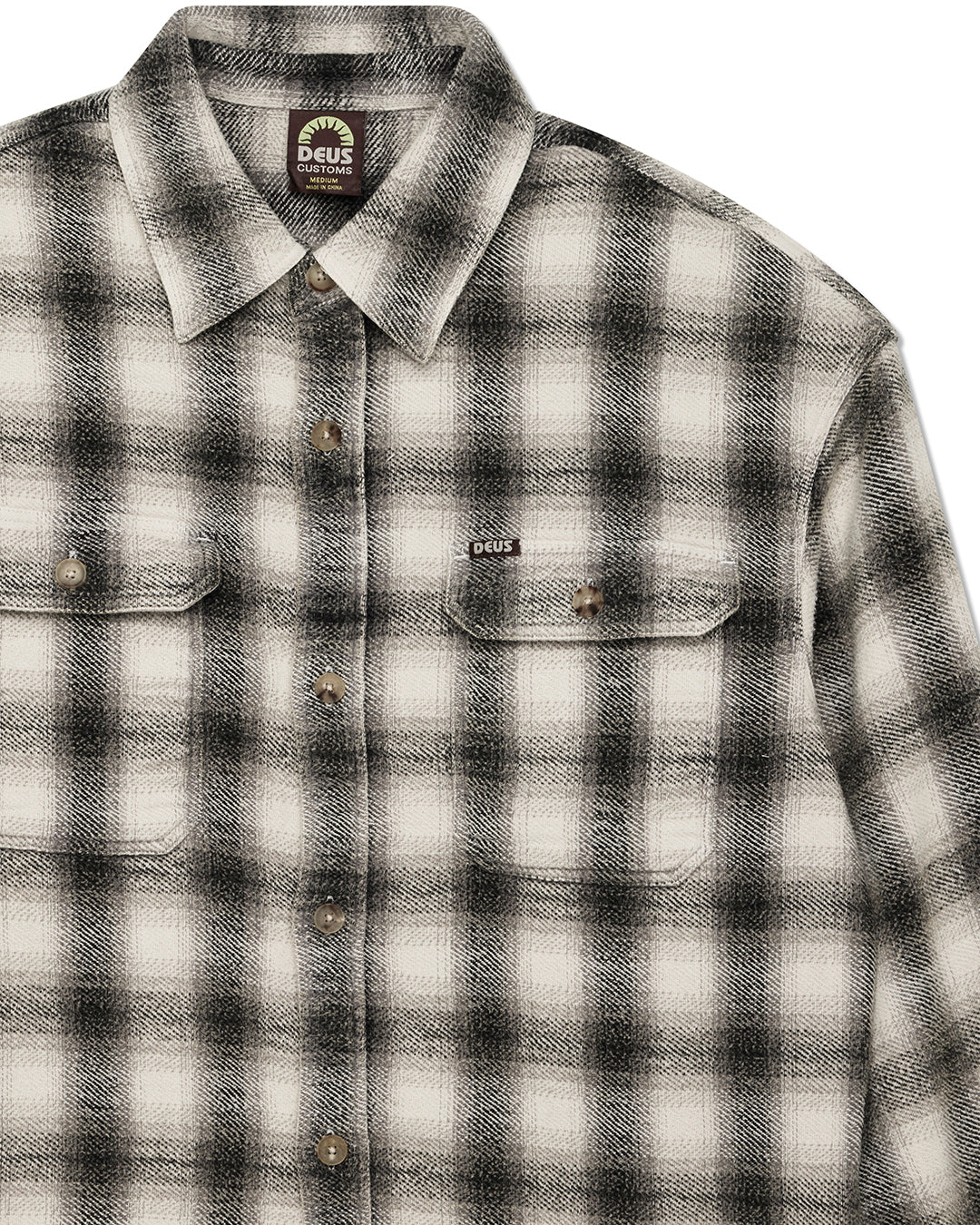 Shirts | Deus Ex Machina | Too Busy To Work Check Shirt - White