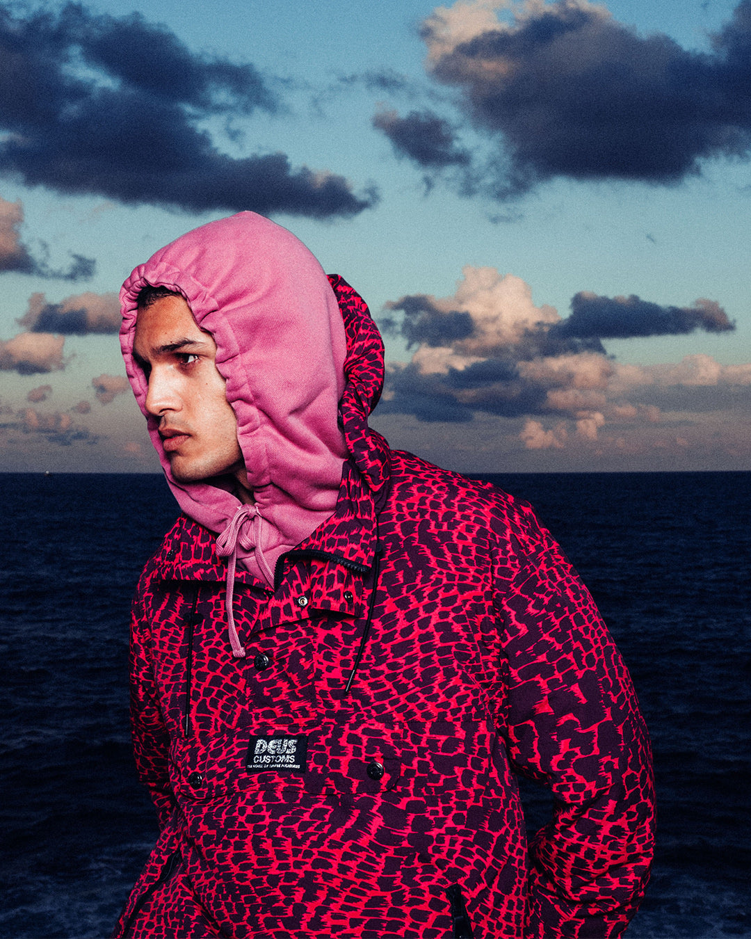 Jackets | Deus Ex Machina | Zanzibar Windstopper - Raspberry