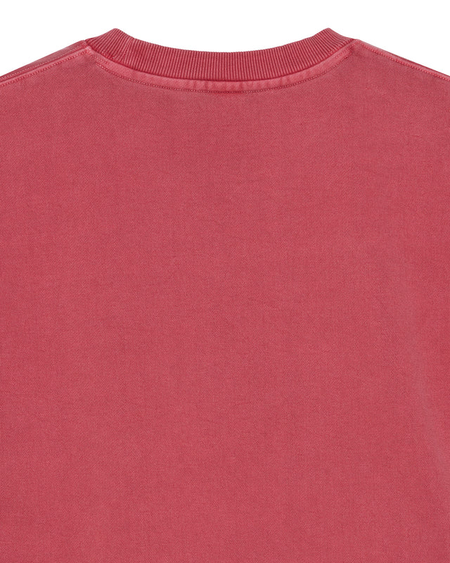 Shield Garment Dyed Crew - Lava Falls Red