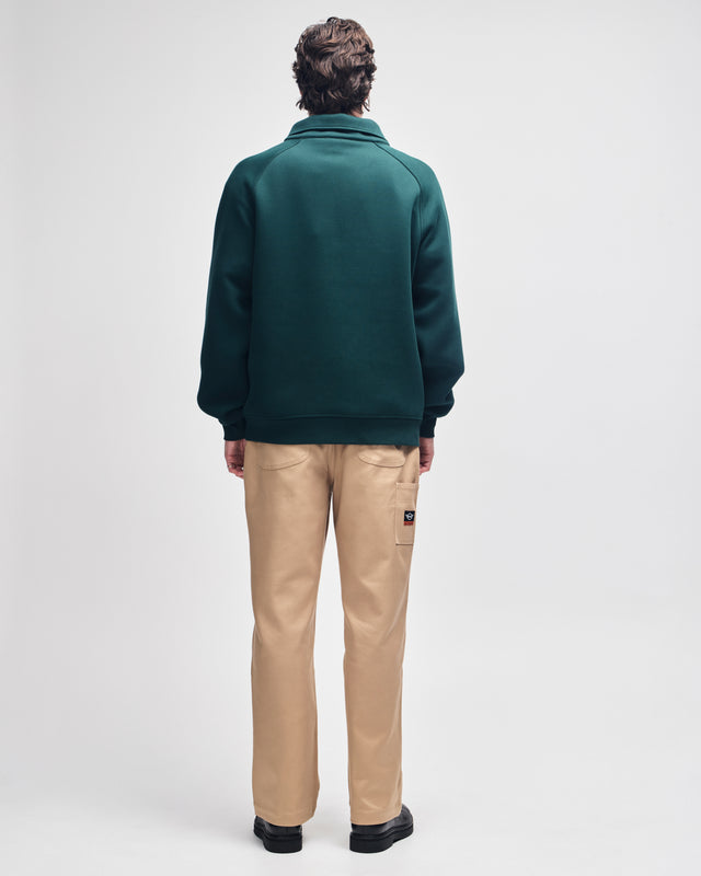 Cc 1/4 Zip Fleece - Race Green