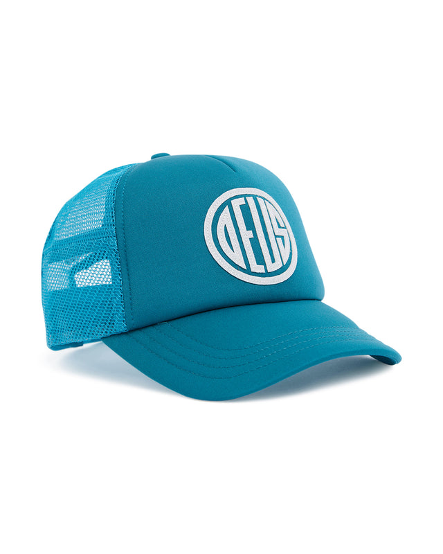 pill trucker deep teal