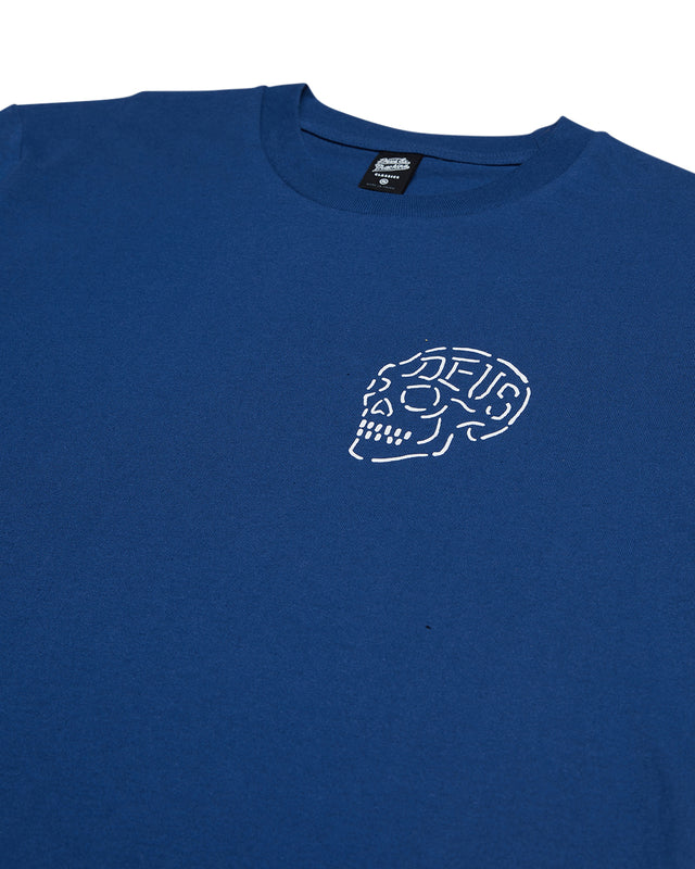 venice skull mechanic blue