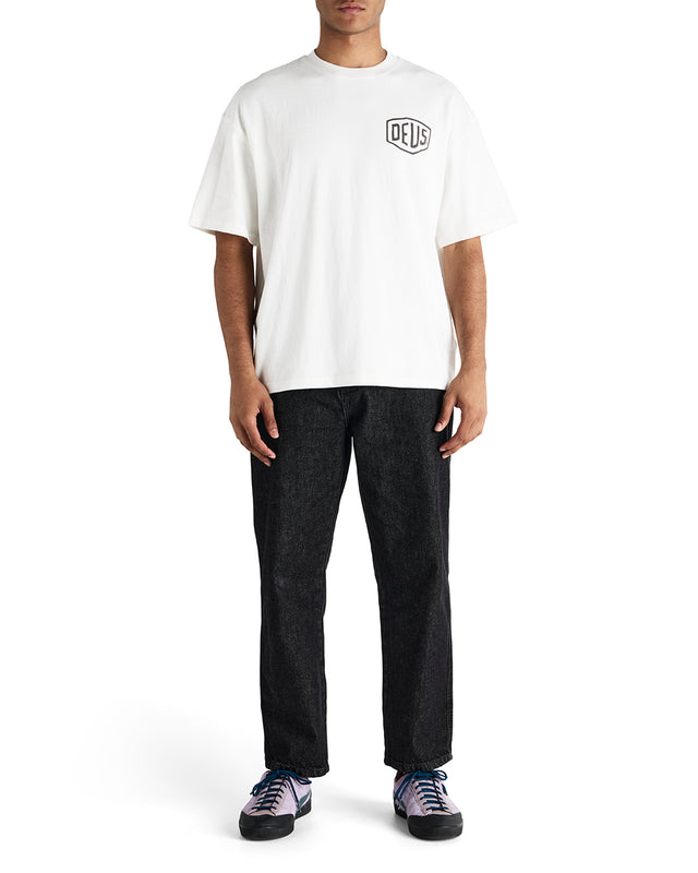 Oversized Byron Address Tee - White Sand