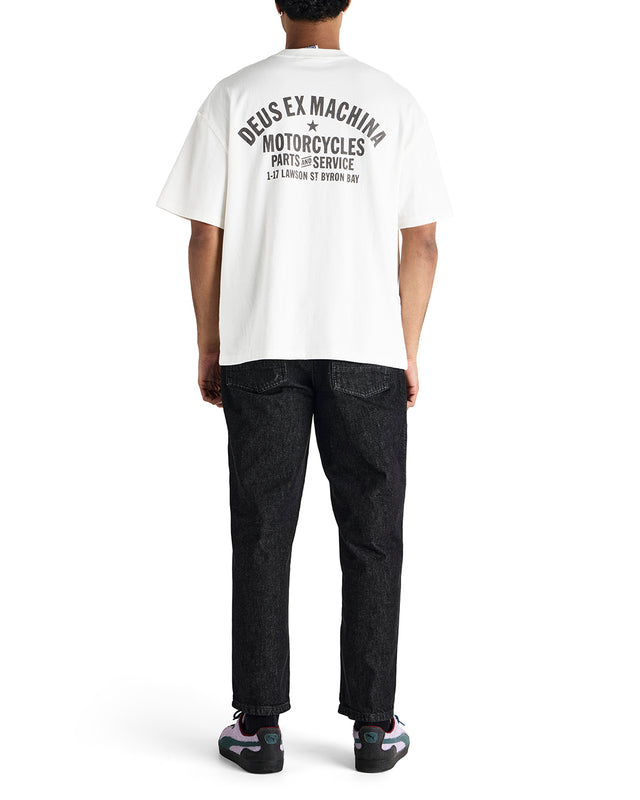 Oversized Byron Address Tee - White Sand