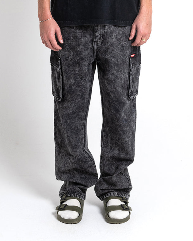 Burly Cargo Pant - Mid Black