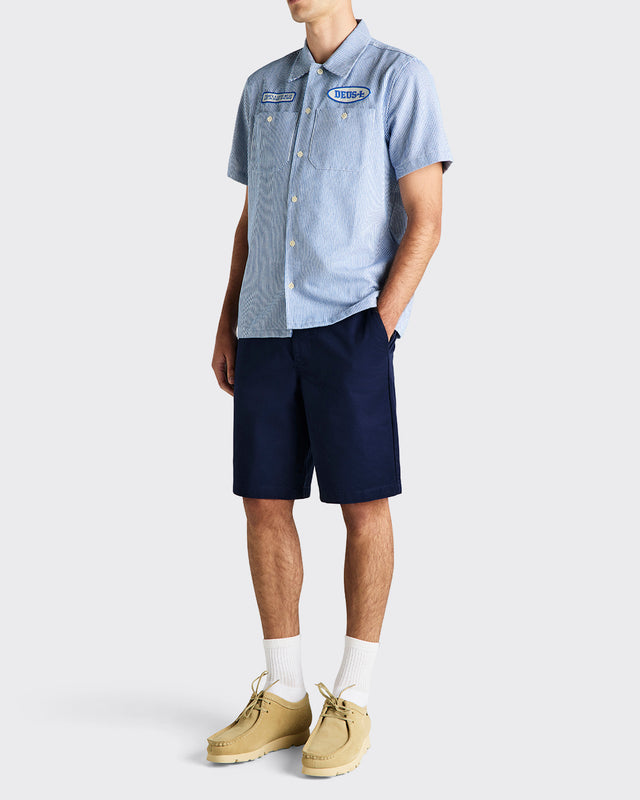 No Shelter Work Shirt - Blue Stripe