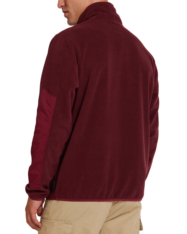 Section Zip Neck Fleece - Rhodo