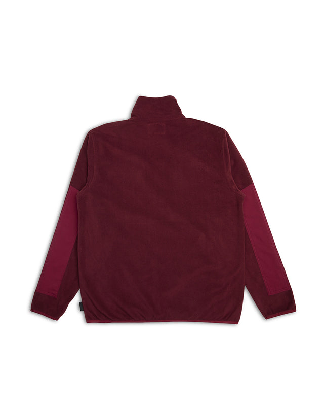 Section Zip Neck Fleece - Rhodo