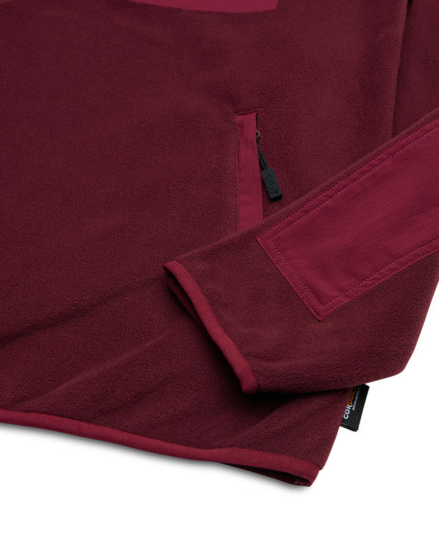 Section Zip Neck Fleece - Rhodo