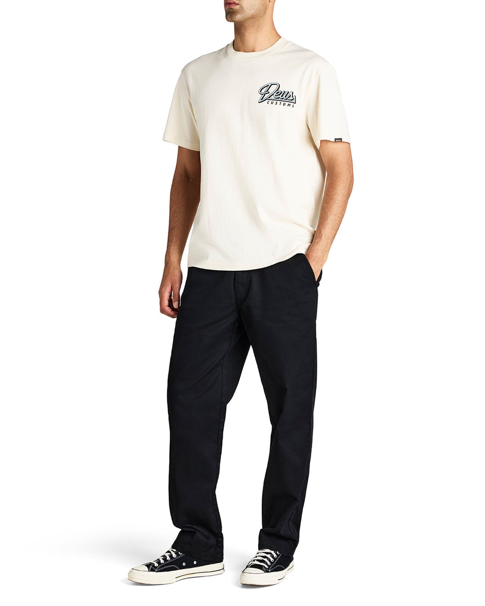 Tees | Deus Ex Machina | Conduit Tee - Dirty White – Deus Ex Machina ...