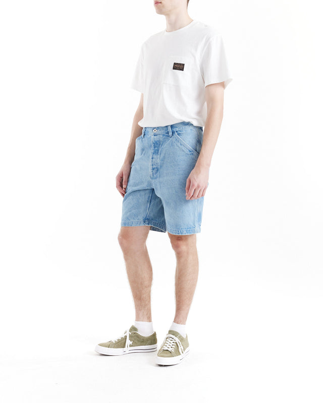 Big Fella Denim Short - Lt Stone