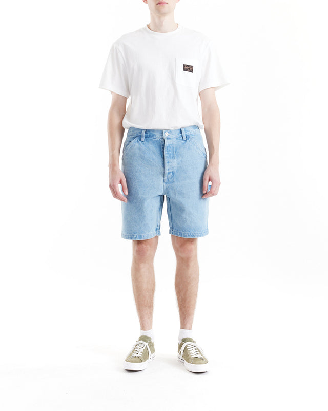 Big Fella Denim Short - Lt Stone