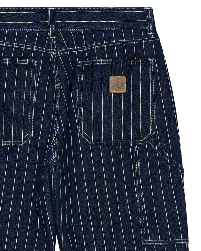 Dallas Stripe Work Pant - Indigo