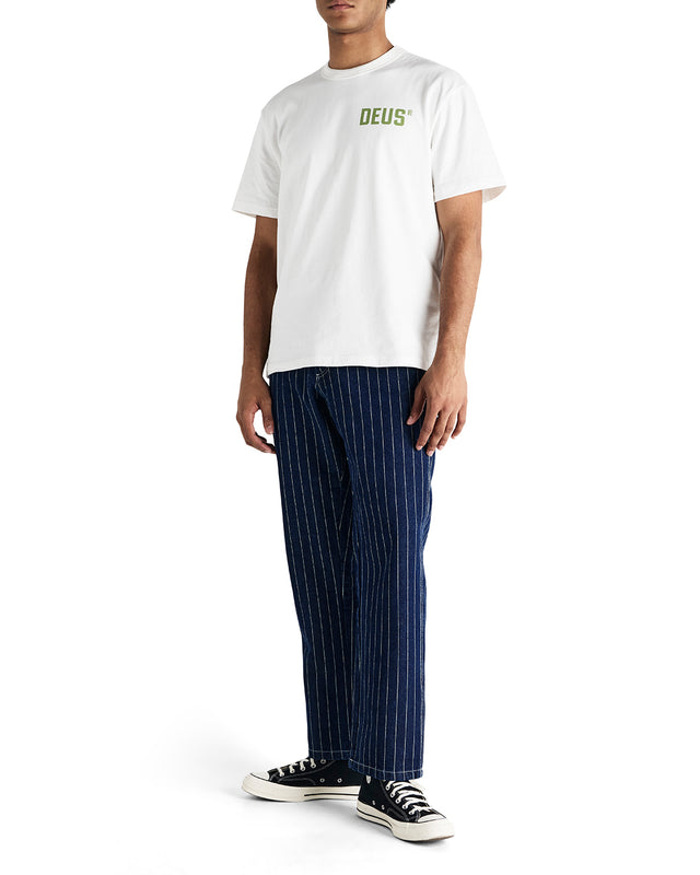 Dallas Stripe Work Pant - Indigo