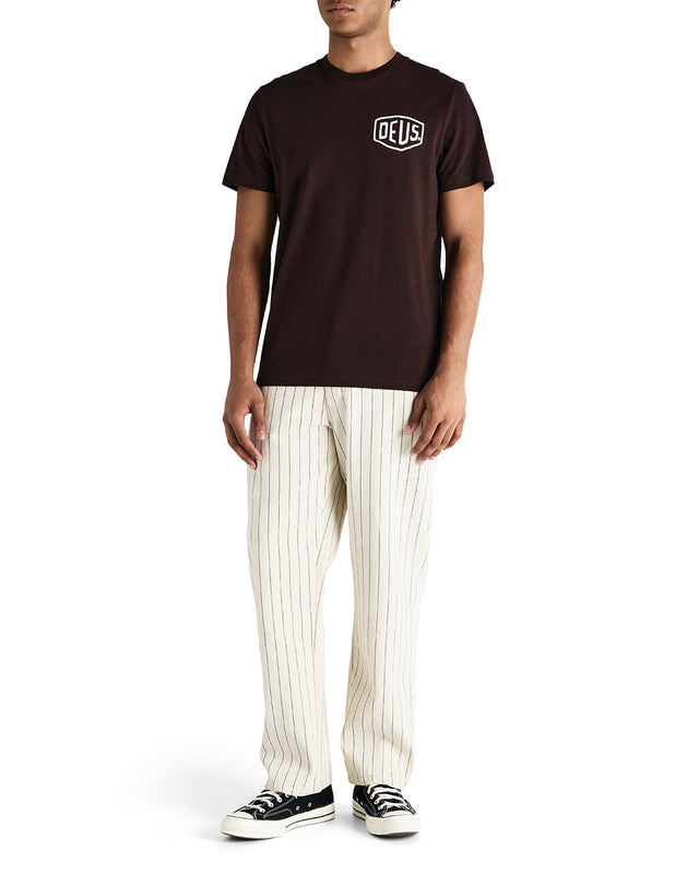 Dallas Stripe Work Pant - Natural