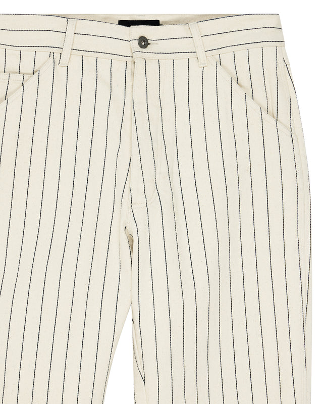 Dallas Stripe Work Pant - Natural