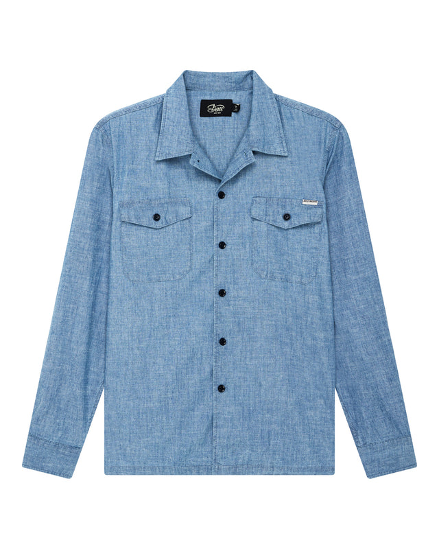 Forecourt Denim Shirt - Indigo Chambray