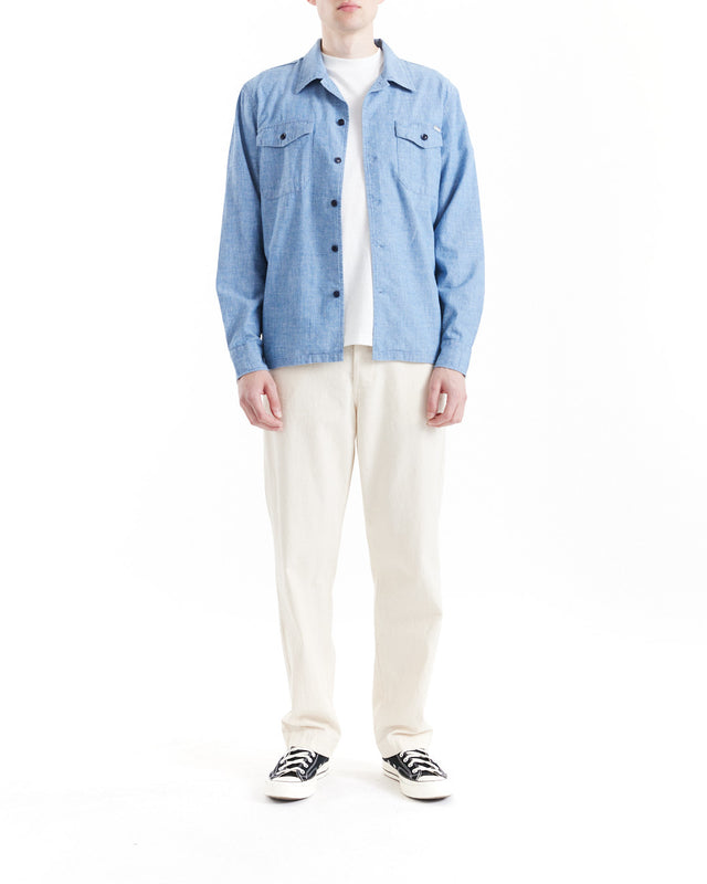 Forecourt Denim Shirt - Indigo Chambray