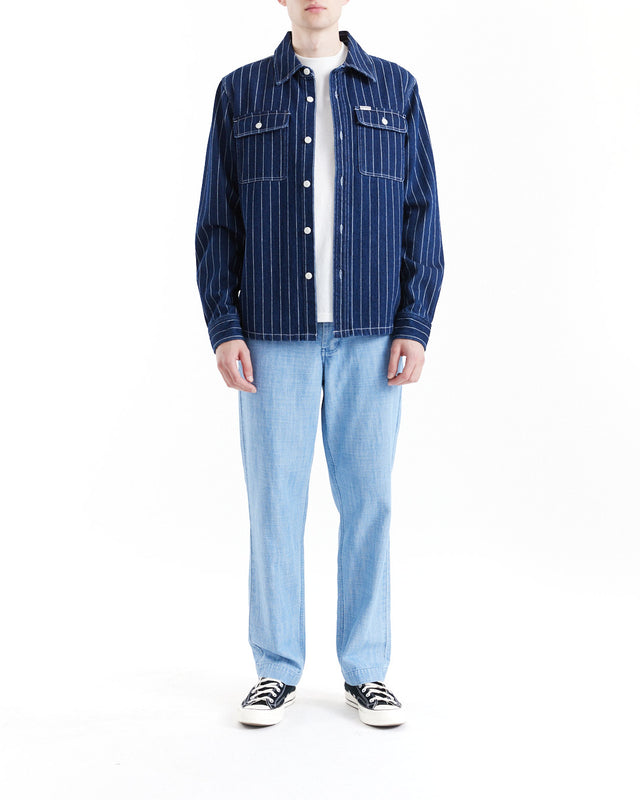 Vacay Stripe Denim Shirt - Indigo